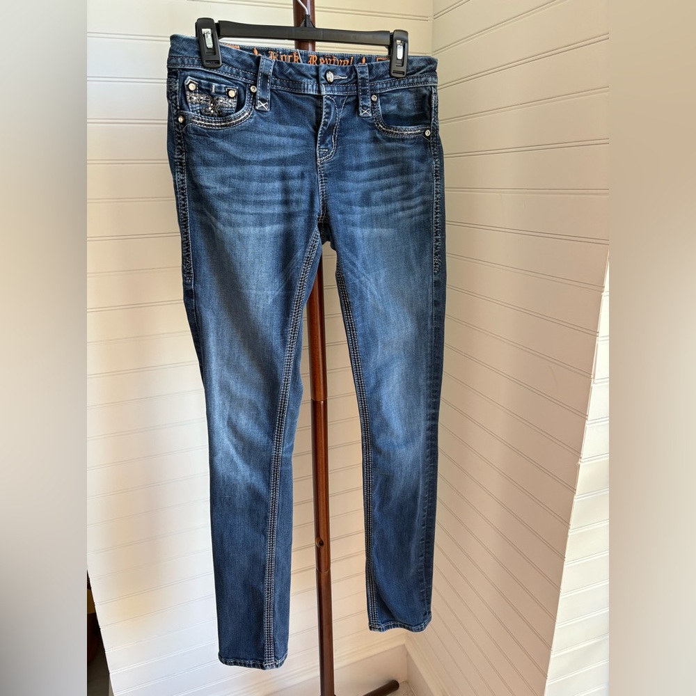 Rock Revival Dark Blue Skinny Jeans